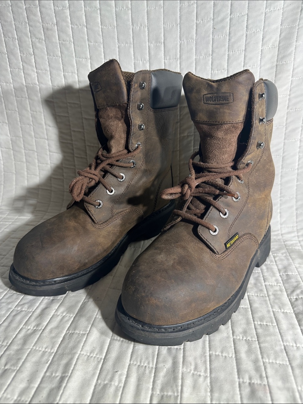 Wolverine Men's McKay Waterproof Steel Toe work boots with "METGUARD”
